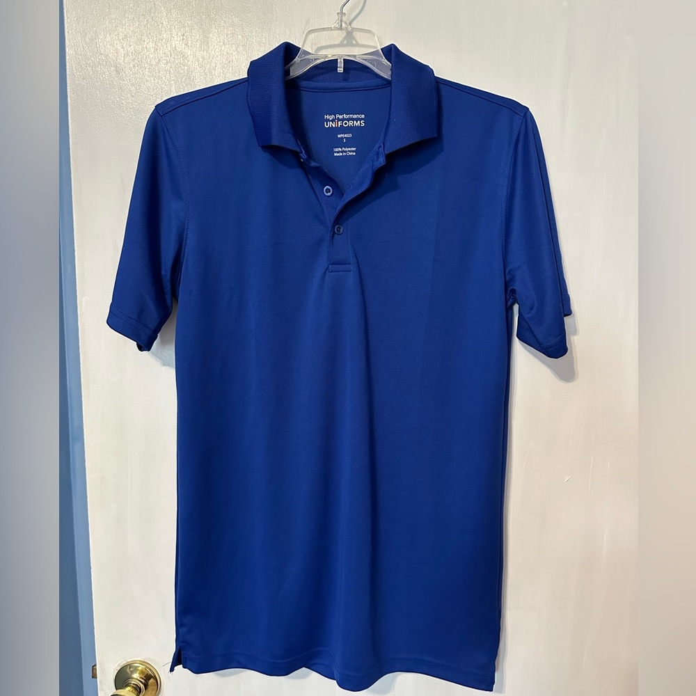 Men’s Blue Polilo Shirt / Uniform, Size Small
